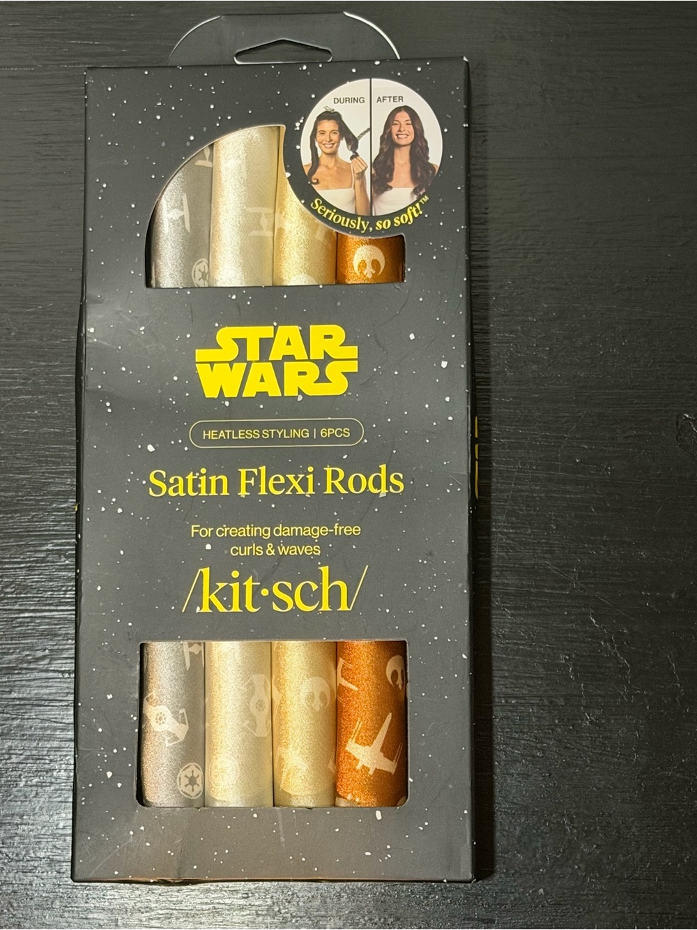 kitsch Star Wars Satin Flexi Rods Hair Curlers - limited edition